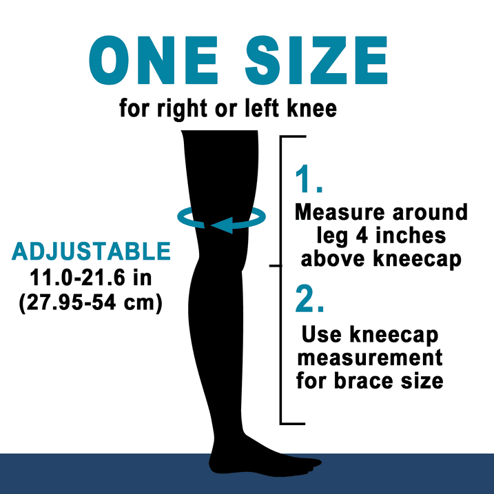 Adjustable Knee Brace for Pain Relief with Stabilizers, M