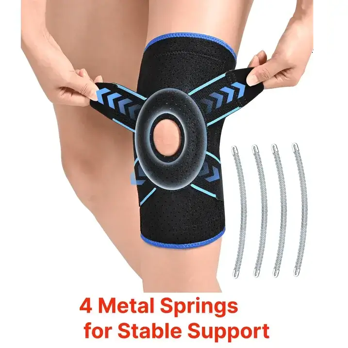 Adjustable Knee Brace for Pain Relief with Stabilizers, M