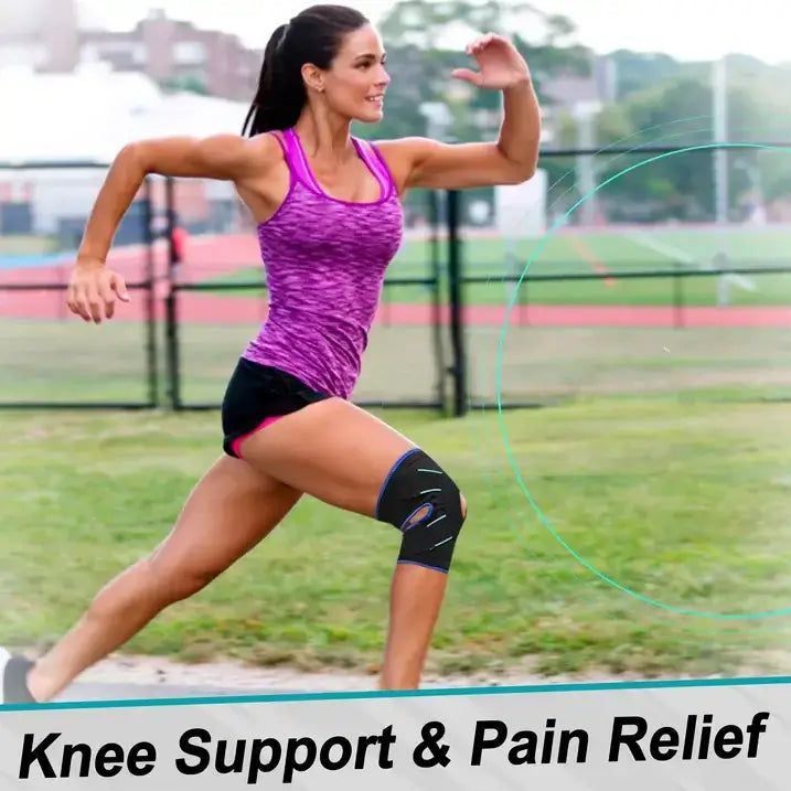 Adjustable Knee Brace for Pain Relief with Stabilizers, M
