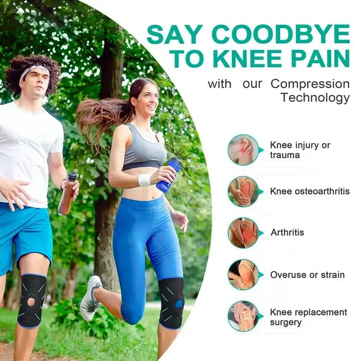 Adjustable Knee Brace for Pain Relief with Stabilizers, M