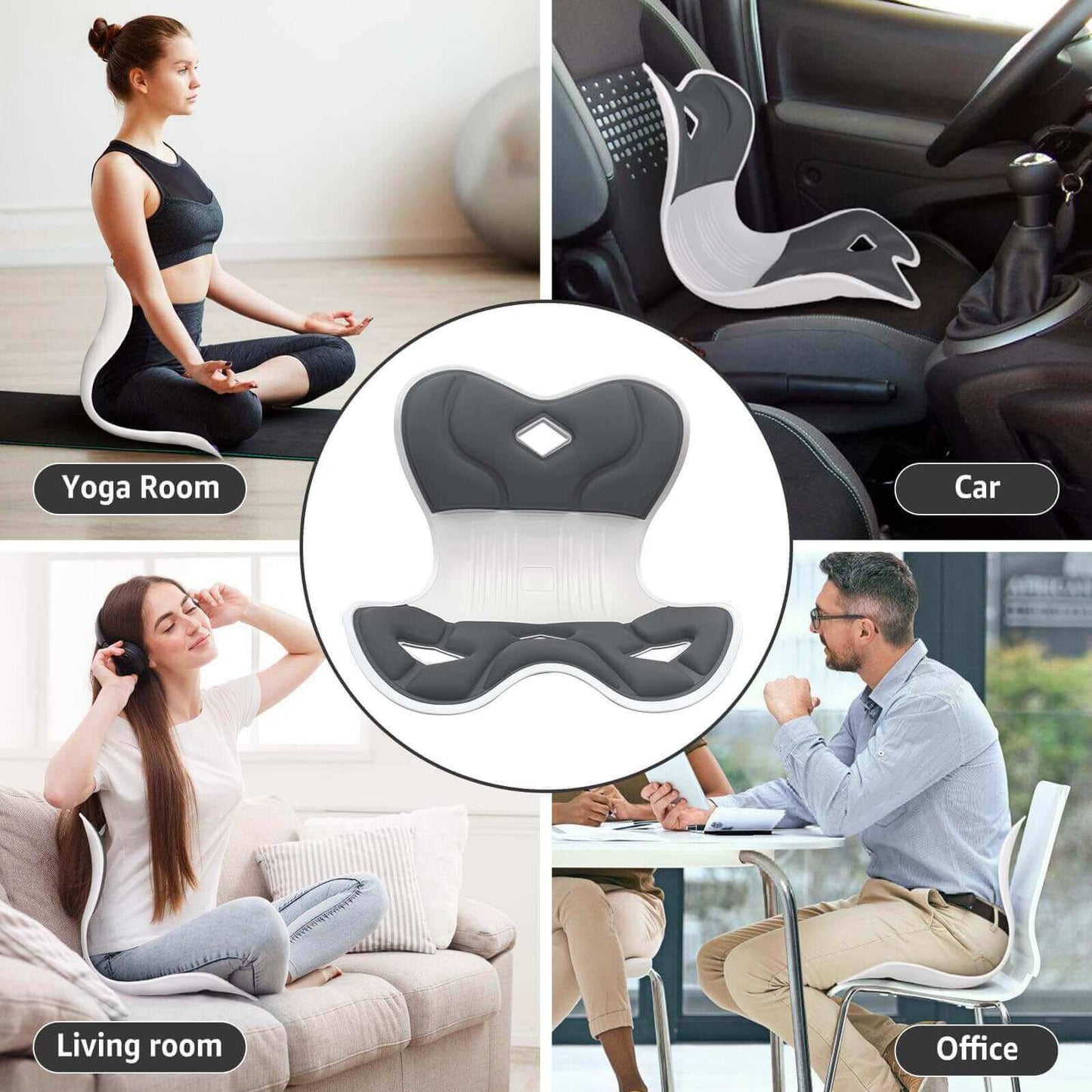 Ergonomic Back Support, Posture-Correcting Lumbar Support (Regular)