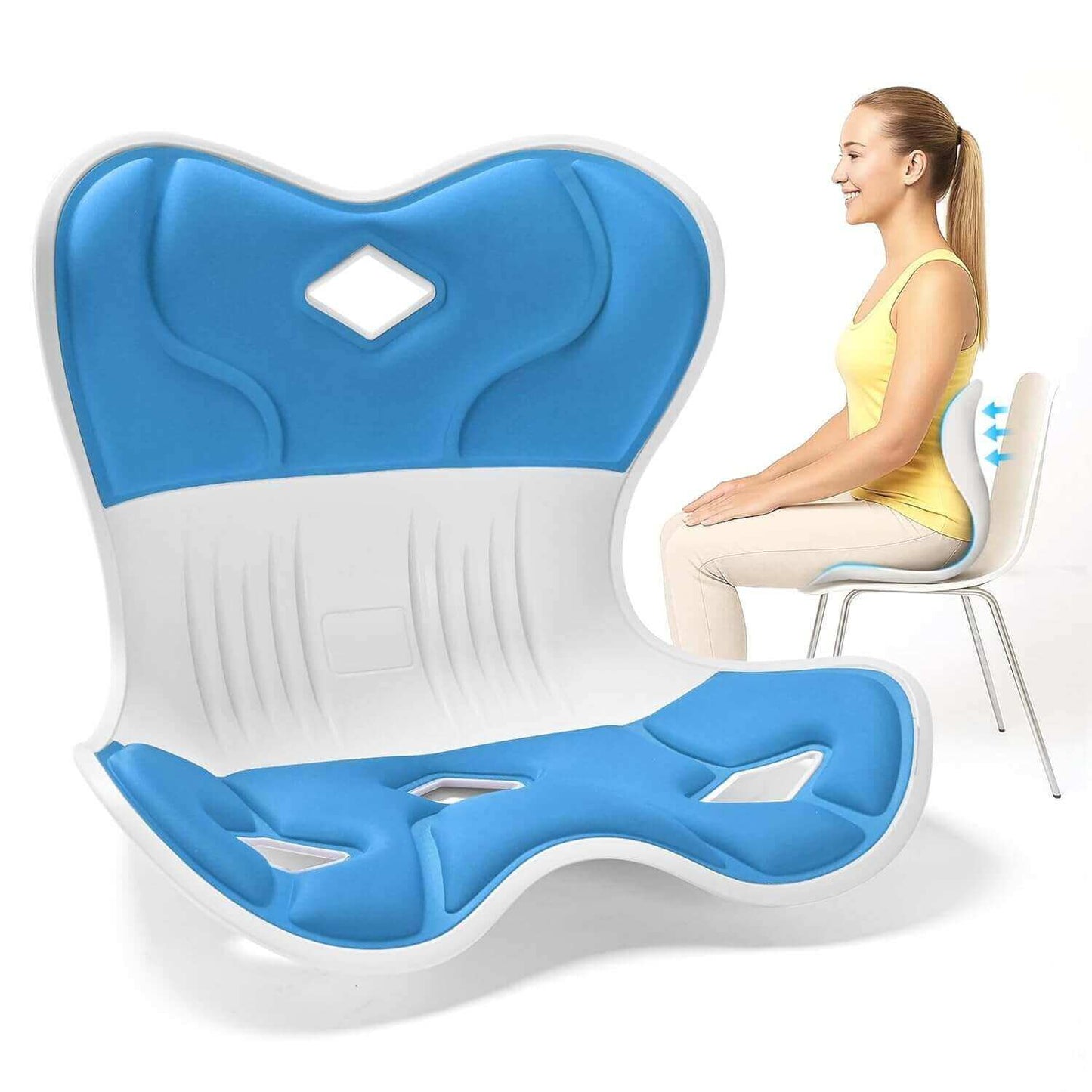 Ergonomic Back Support, Posture-Correcting Lumbar Support (Regular)