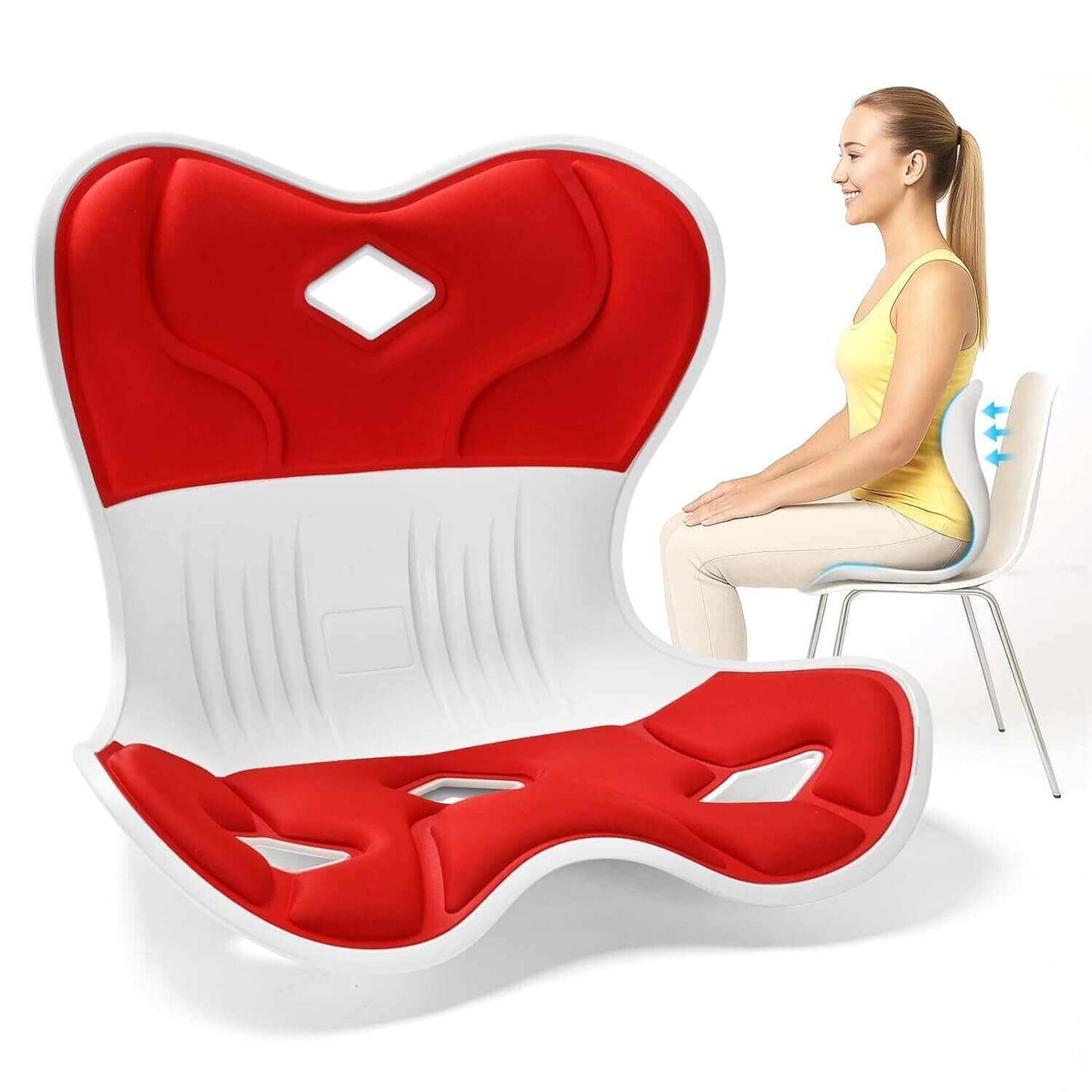 Ergonomic Back Support, Posture-Correcting Lumbar Support (Regular)