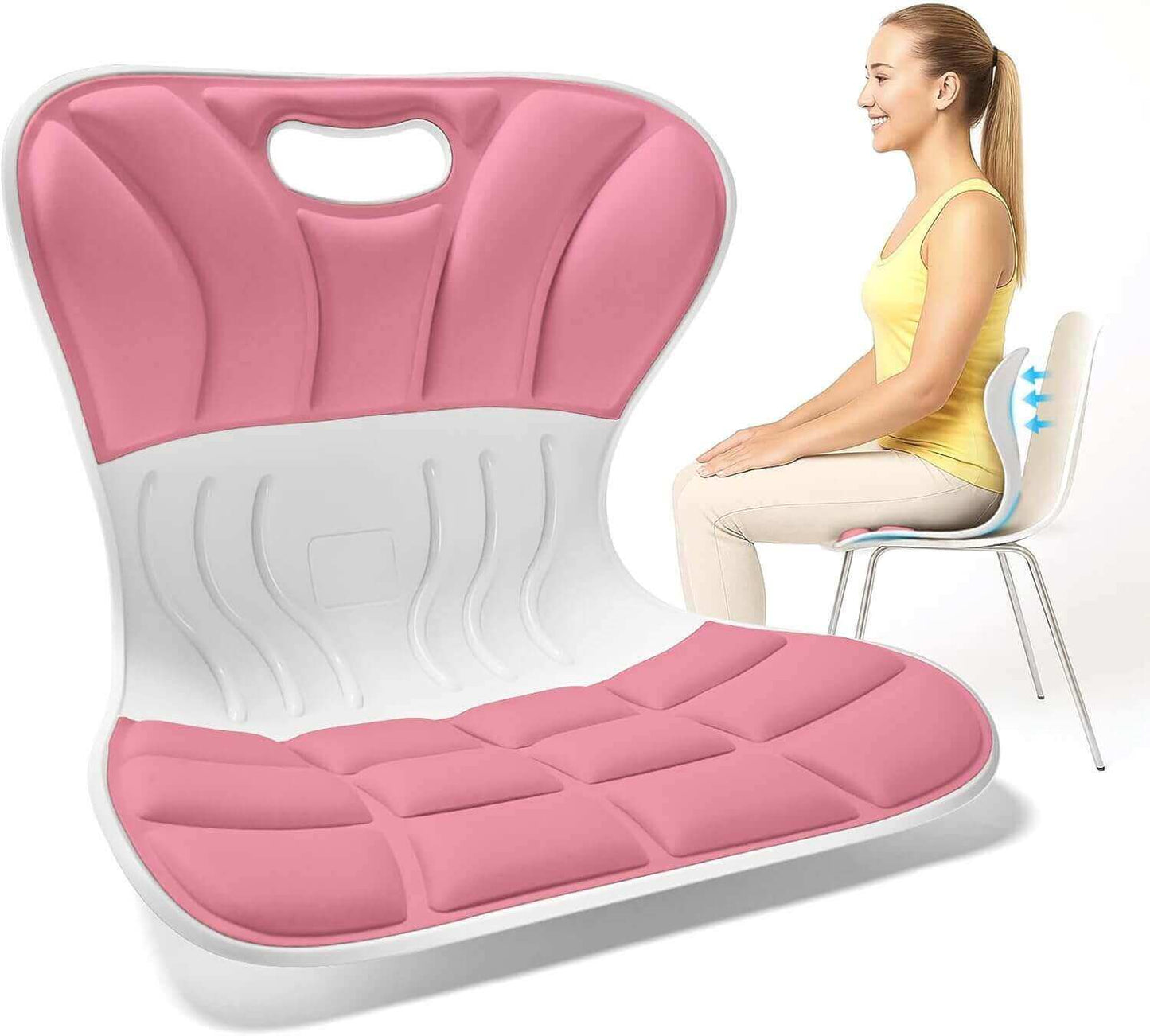 Ergonomic Lumbar Back Support, Extra Wide Seat for Posture Correction (X-Large)