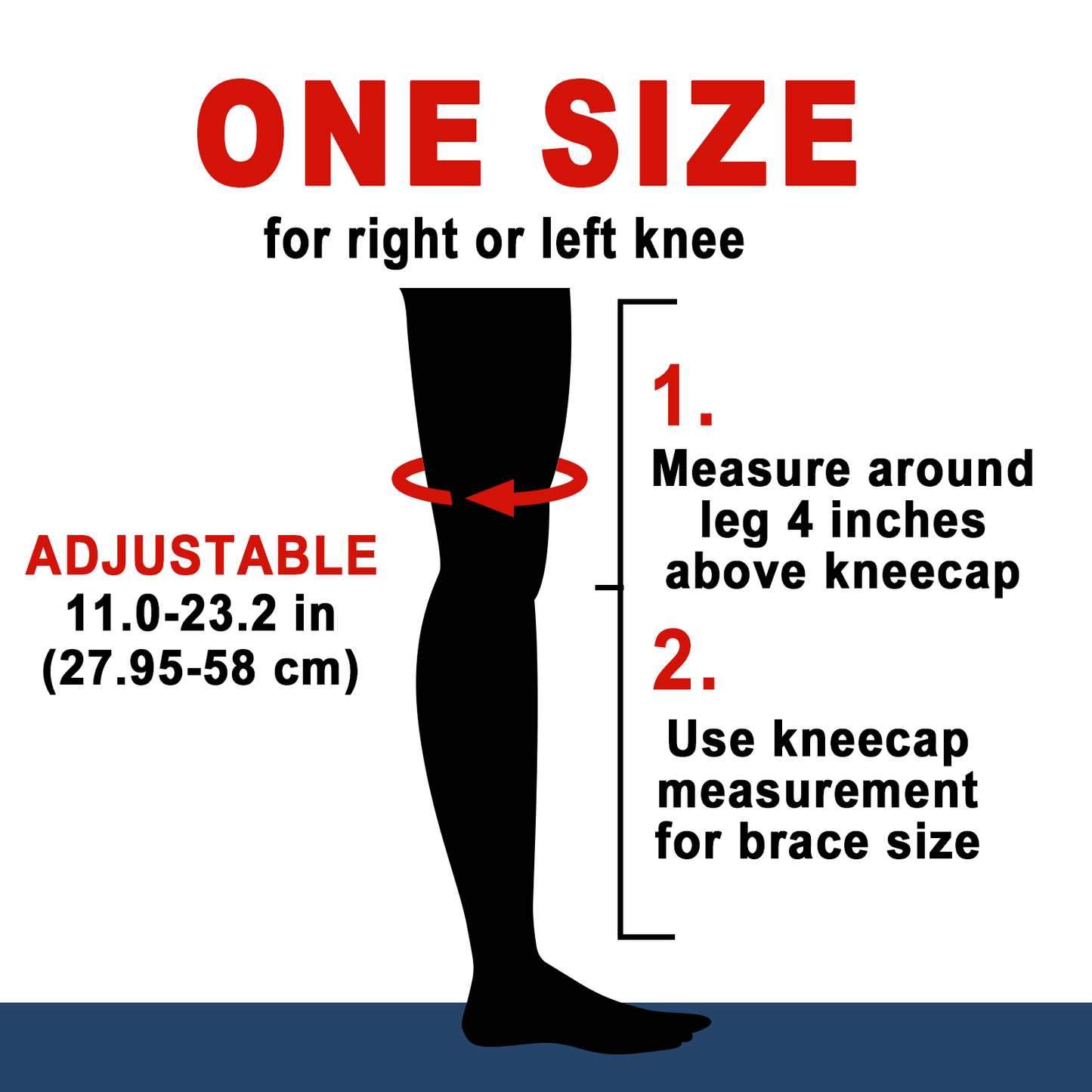 Hinged Knee Brace with Side Stabilizers, Adjustable Compression Sleeve for Pain Relief