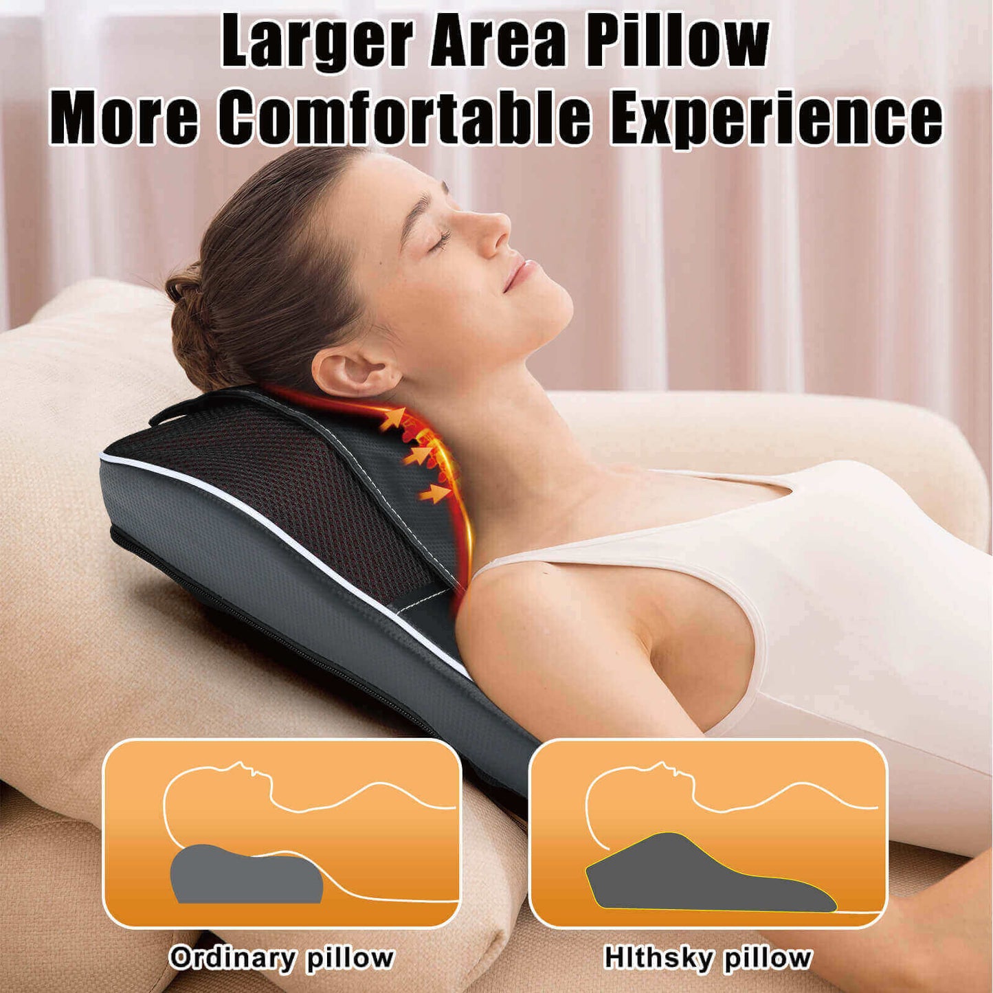 Shiatsu Deep Tissue Neck & Back Massager with Heat & Vibration