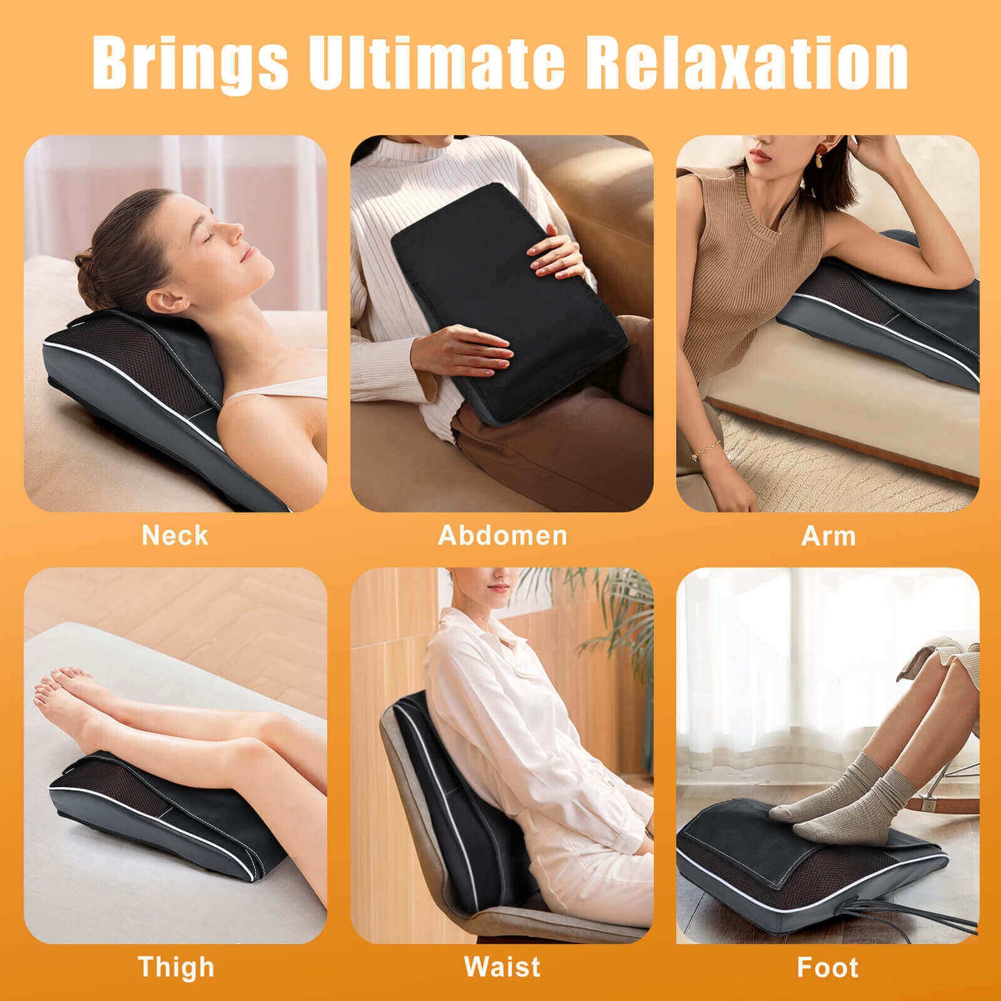 Shiatsu Deep Tissue Neck & Back Massager with Heat & Vibration