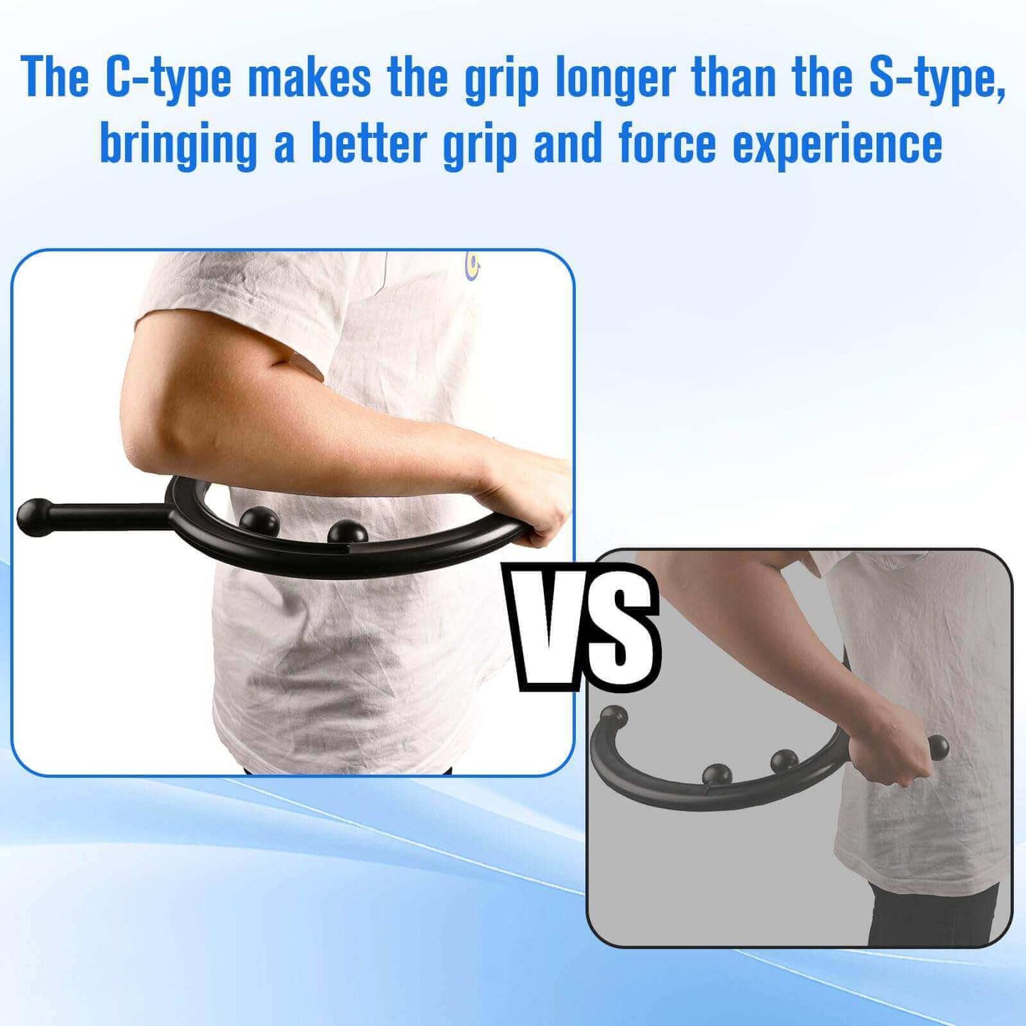 Trigger Point Massage Hook for Back & Neck, Handheld Muscle Relief Tool