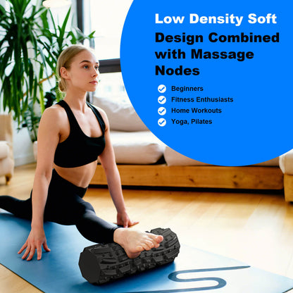 Hlthsky Foam Roller,18x6inches,Octagonal Trigger Point Deep Tissue Roller