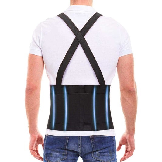 Adjustable Back Brace with Shoulder Straps – Support for Pain & Posture
