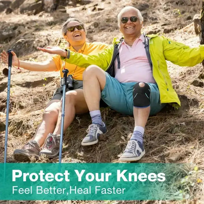 Adjustable Knee Brace for Pain Relief with Stabilizers, M