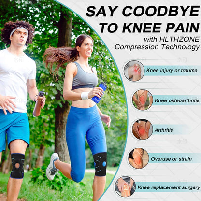 Adjustable Knee Brace with Side Stabilizers & Gel Pad, One Size