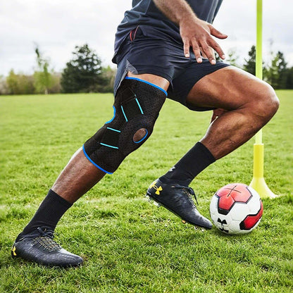 Adjustable Knee Brace with Side Stabilizers & Gel Pad, One Size