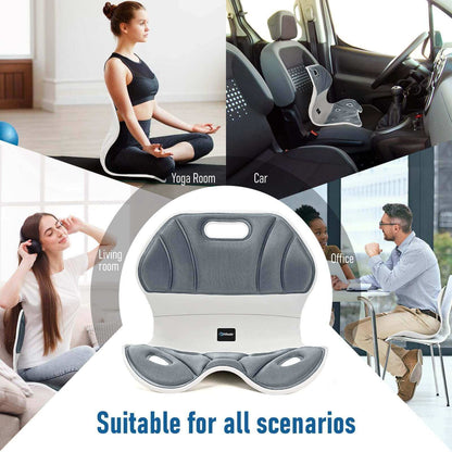 Ergonomic Back Support, Lightweight Lumbar Support for Posture (L)
