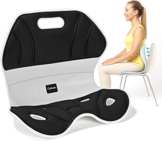 Ergonomic Back Support, Lightweight Lumbar Support for Posture (L)