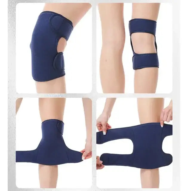 Hot & Cold Knee Compression Wrap with Built-in Gel – Adjustable Pain Relief Brace for Injury Recovery, One Size