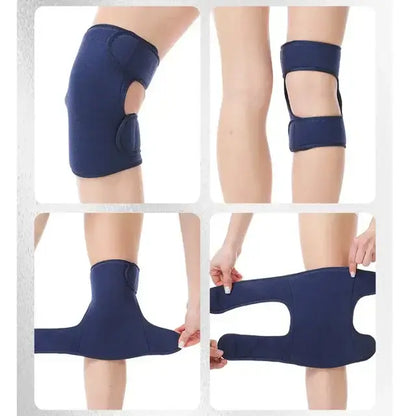 Hot & Cold Knee Compression Wrap with Built-in Gel – Adjustable Pain Relief Brace for Injury Recovery, One Size