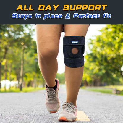 Plus Size Knee Brace with Side Stabilizers – Pain Relief & Support for Meniscus, Arthritis (Fits Up to 29")