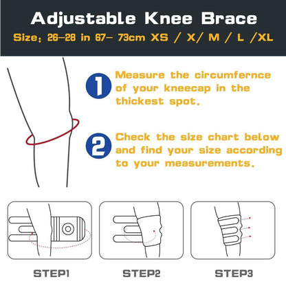 Plus Size Knee Brace with Side Stabilizers – Pain Relief & Support for Meniscus, Arthritis (Fits Up to 29")