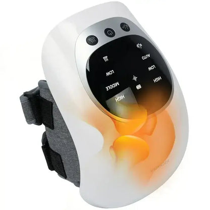 Portable Heated Knee Massager, 3-in-1 Vibration, Heat & Red Light for Pain Relief & Joint Support
