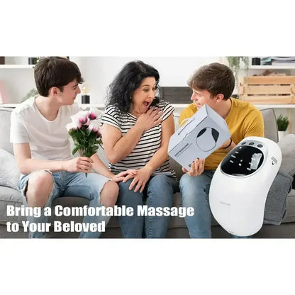 Portable Heated Knee Massager, 3-in-1 Vibration, Heat & Red Light for Pain Relief & Joint Support