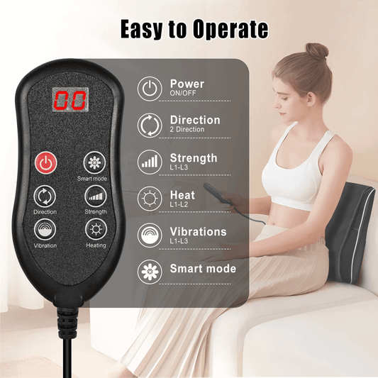 hlthsky Shiatsu Neck and Back Massager with Heat,Neck Massager for Pain Relief deep Tissue,3D Kneading Massage Pillow for Back,Shoulder,Leg,Gifts for Mom,Dad,Women